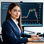 Modern Businesswoman in Office**

A professional businesswoman in a modest business suit, sitting at a desk in a modern office, fully clothed, appropriate attire, safe for work, perfect anatomy, natural proportions, professional photography, high quality, FinTech elements subtly in background (e.g., blockchain graphic on a screen).

**