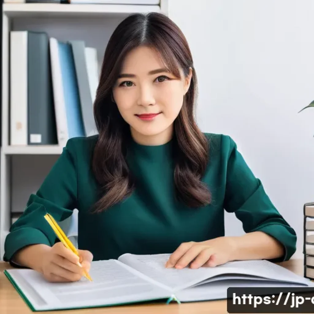 AFP 필기시험 합격률 높이는 비법 - **"Understanding the AFP Journey"**
A determined Japanese woman in her late 30s, dressed in smar...